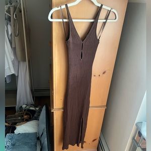 Abercrombie & Fitch Brown Midi Dress